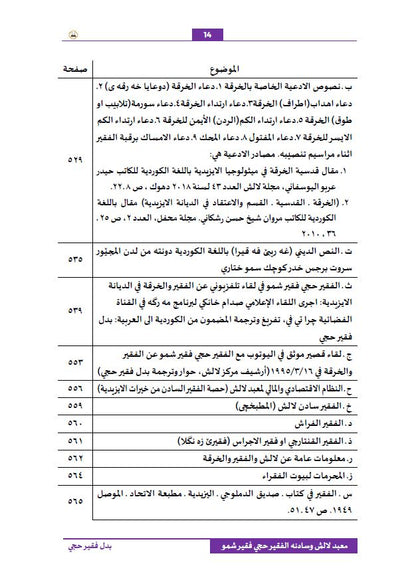 معبد لالش  وسادنه الفقير حجي فقير شمو ( التاريخ المعاصر) - بدل فقير حجي