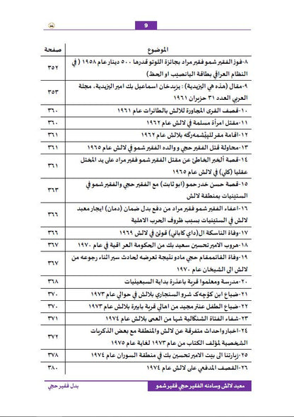 معبد لالش  وسادنه الفقير حجي فقير شمو ( التاريخ المعاصر) - بدل فقير حجي